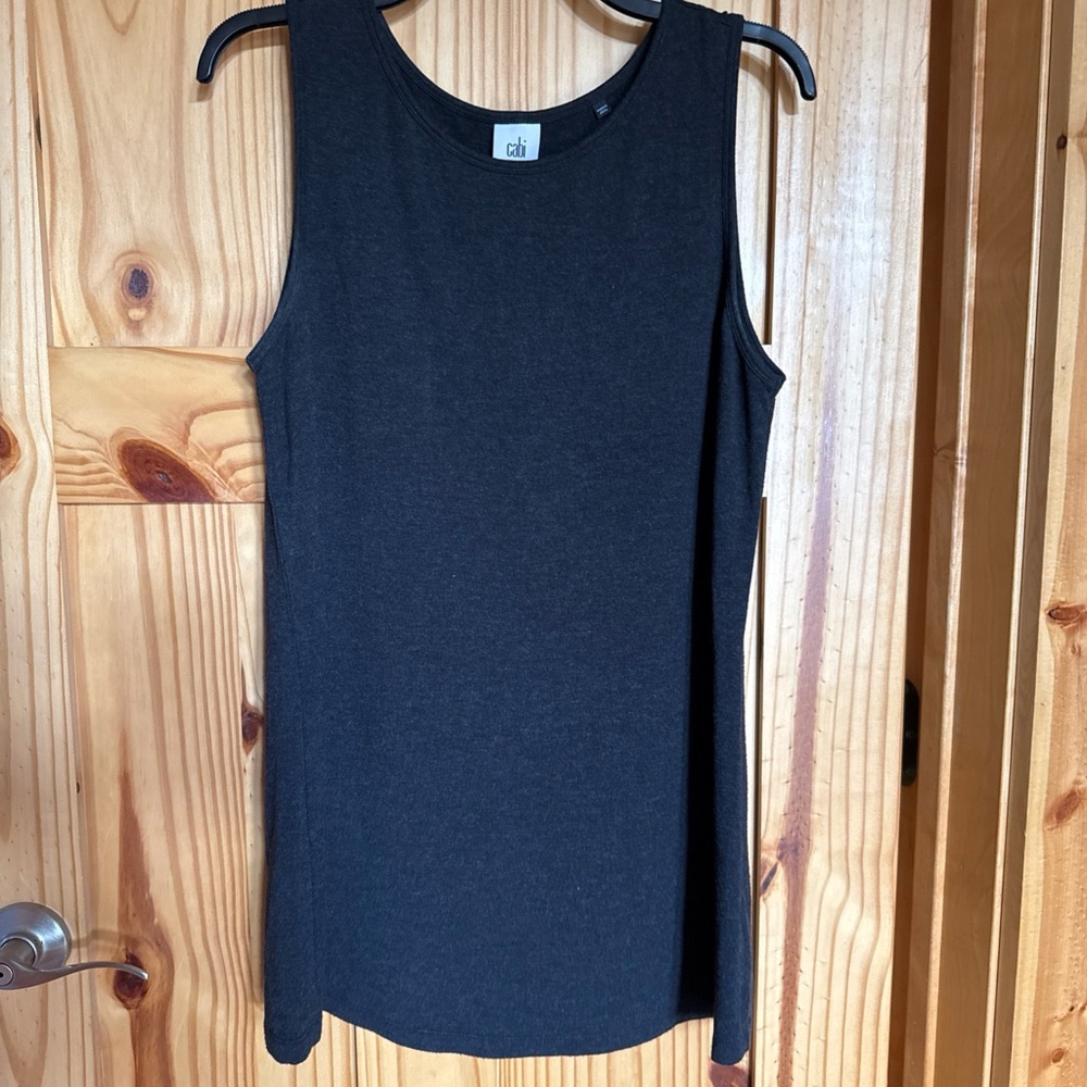 Cabi Recess Tank size Medium CHARCOAL Sleeveless Top EUC